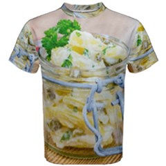 Potato Salad In A Jar On Wooden Men s Cotton Tee by wsfcow