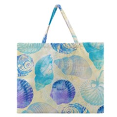 Seashells Zipper Large Tote Bag