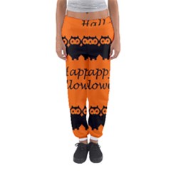 Happy Halloween - Owls Women s Jogger Sweatpants by Valentinaart