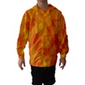 Orange decor Hooded Wind Breaker (Kids) View1