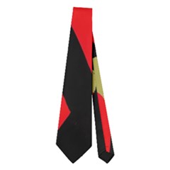 Red Artistic Design Neckties (two Side)  by Valentinaart