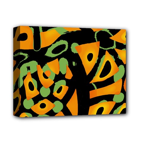 Abstract Animal Print Deluxe Canvas 14  X 11  by Valentinaart