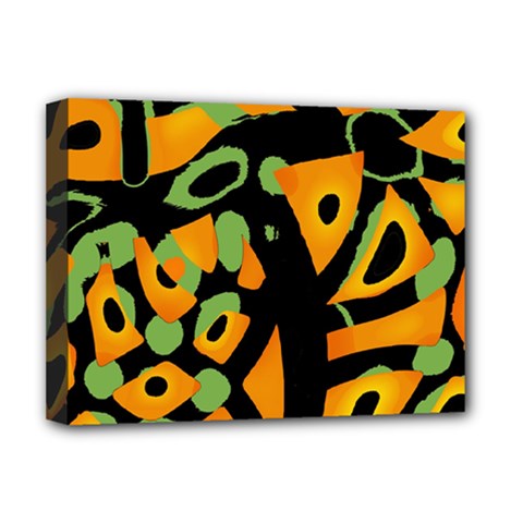 Abstract Animal Print Deluxe Canvas 16  X 12   by Valentinaart