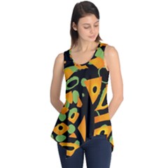 Abstract Animal Print Sleeveless Tunic by Valentinaart