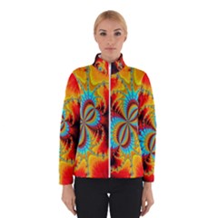 Crazy Mandelbrot Fractal Red Yellow Turquoise Winterwear by EDDArt