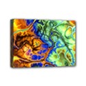 Abstract Fractal Batik Art Green Blue Brown Mini Canvas 7  x 5  View1