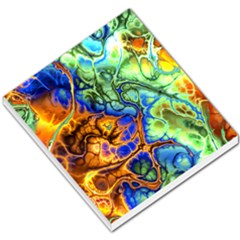 Abstract Fractal Batik Art Green Blue Brown Small Memo Pads by EDDArt