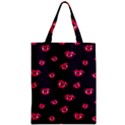 Pattern Of Vampire Mouths And Fangs Zipper Classic Tote Bag View1