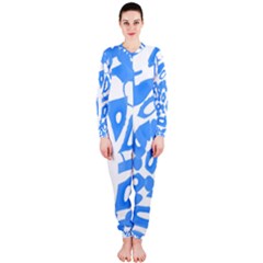 Blue Summer Design Onepiece Jumpsuit (ladies)  by Valentinaart