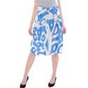 Blue summer design Midi Beach Skirt View1