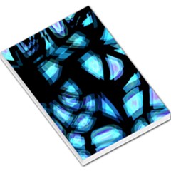 Blue Light Large Memo Pads by Valentinaart