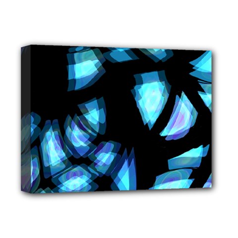 Blue Light Deluxe Canvas 16  X 12   by Valentinaart