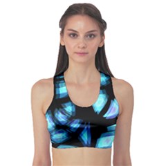 Blue Light Sports Bra by Valentinaart