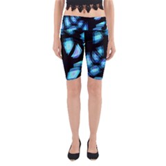 Blue Light Yoga Cropped Leggings