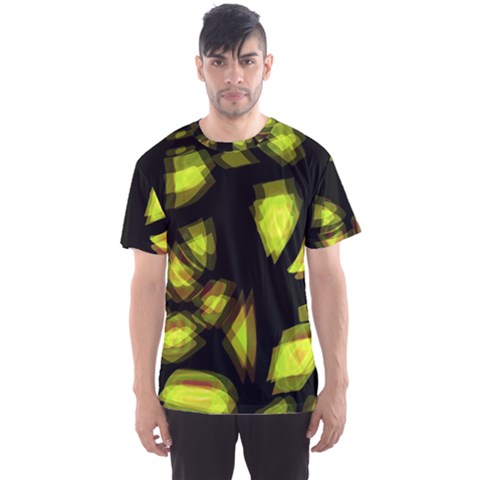 Yellow Light Men s Sport Mesh Tee by Valentinaart