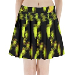 Yellow Light Pleated Mini Skirt