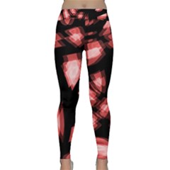 Red Light Yoga Leggings  by Valentinaart