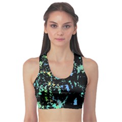 Colorful Magic Sports Bra by Valentinaart