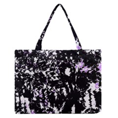 Little Bit Of Purple Medium Zipper Tote Bag