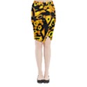 Yellow design Midi Wrap Pencil Skirt View1