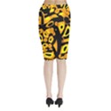 Yellow design Midi Wrap Pencil Skirt View2