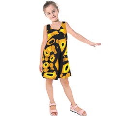 Yellow Design Kids  Sleeveless Dress