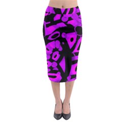 Purple Design Midi Pencil Skirt by Valentinaart