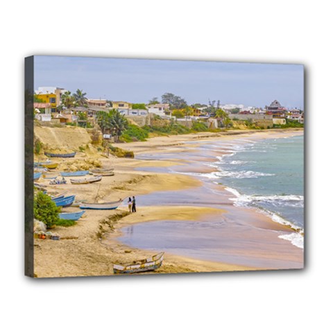 Ballenita Beach Santa Elena Ecuador Canvas 16  X 12 