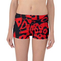 Red Design Reversible Boyleg Bikini Bottoms