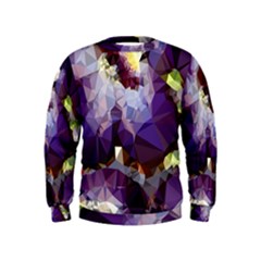 Purple Abstract Geometric Dream Kids  Sweatshirt