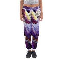 Purple Abstract Geometric Dream Women s Jogger Sweatpants