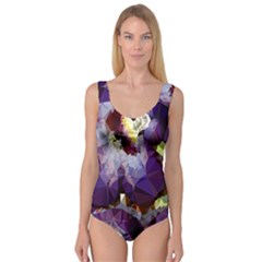 Purple Abstract Geometric Dream Princess Tank Leotard 