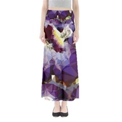 Purple Abstract Geometric Dream Maxi Skirts