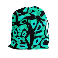 Cyan Design Drawstring Pouches (xxl)