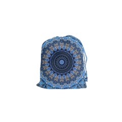 Feel Blue Mandala Drawstring Pouches (xs) 