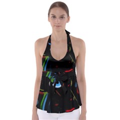 Black Magic Woman Babydoll Tankini Top