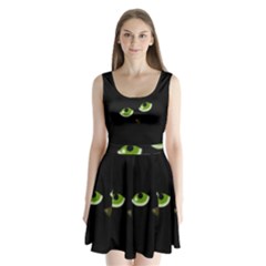 Halloween - Back Cat Split Back Mini Dress 