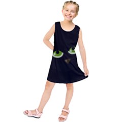 Halloween - Back Cat Kids  Tunic Dress