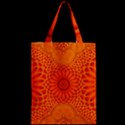 Lotus Fractal Flower Orange Yellow Zipper Classic Tote Bag View2