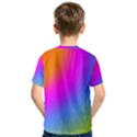 Radial Gradients Red Orange Pink Blue Green Kids  Sport Mesh Tee View2