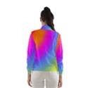 Radial Gradients Red Orange Pink Blue Green Wind Breaker (Women) View2