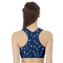 Spoonie Strong Print in Marine Blue Sports Bra with Border View2