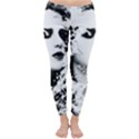 Romantic Dreaming Girl Grunge Black White Winter Leggings  View1