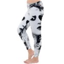 Romantic Dreaming Girl Grunge Black White Winter Leggings  View2