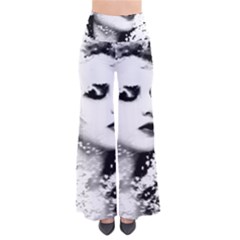 Romantic Dreaming Girl Grunge Black White Pants by EDDArt