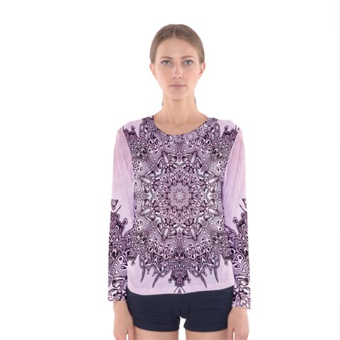 Sacred Mandala   Women s Long Sleeve Tee by SmashingCool