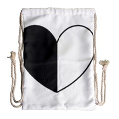 Yinyangheart Drawstring Bag (large)