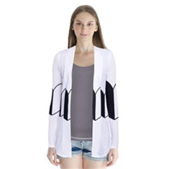 Yinyangheart Drape Collar Cardigan