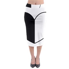 Yinyangheart Midi Pencil Skirt