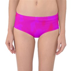 Simple Pink Mid-waist Bikini Bottoms by Valentinaart